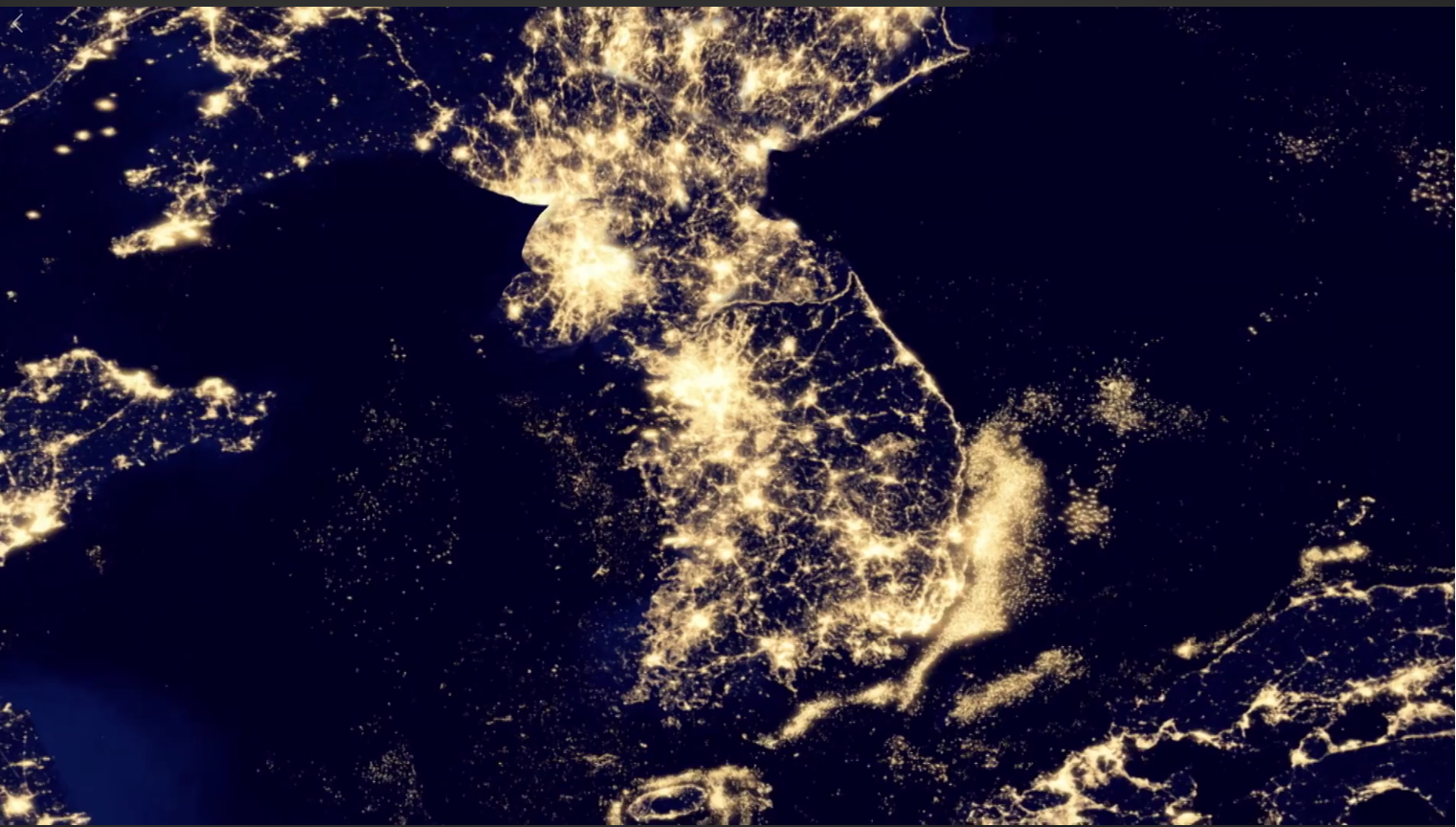 Nhà Trắng công bố ảnh vệ tinh bán đảo Triều Tiên về đêm khiến cả ...