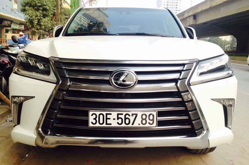 Choáng váng dàn xe Lexus LX570 biển số siêu đẹp