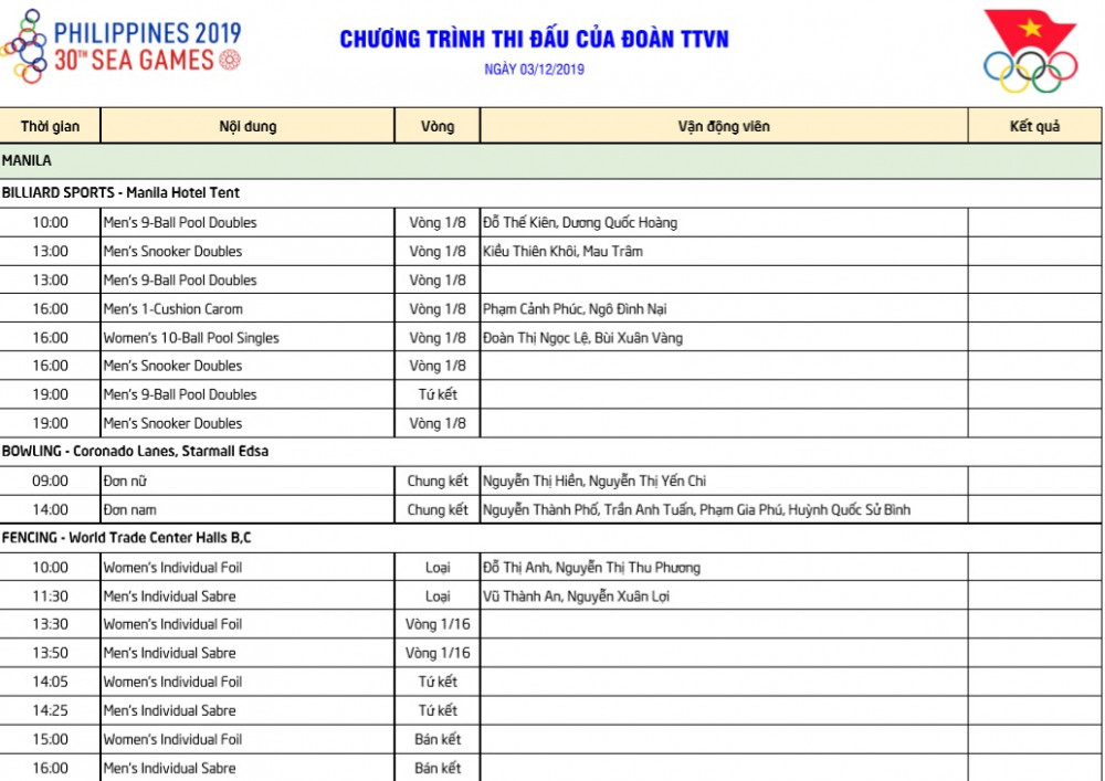 lich thi dau sea games 30 (2)
