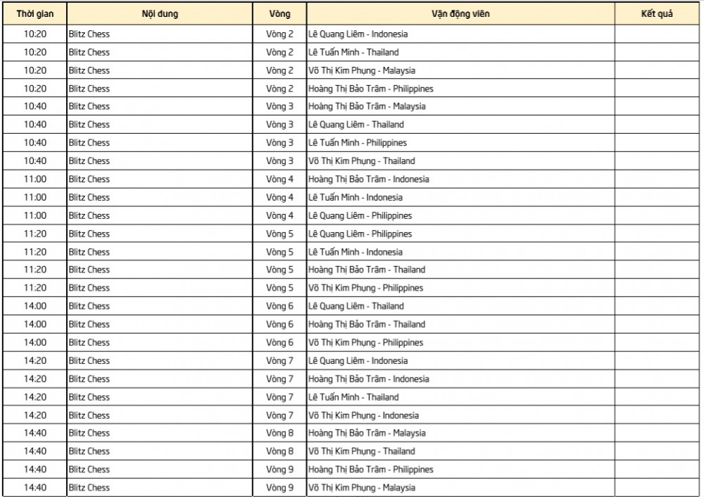lich thi dau sea games 0812 (3)