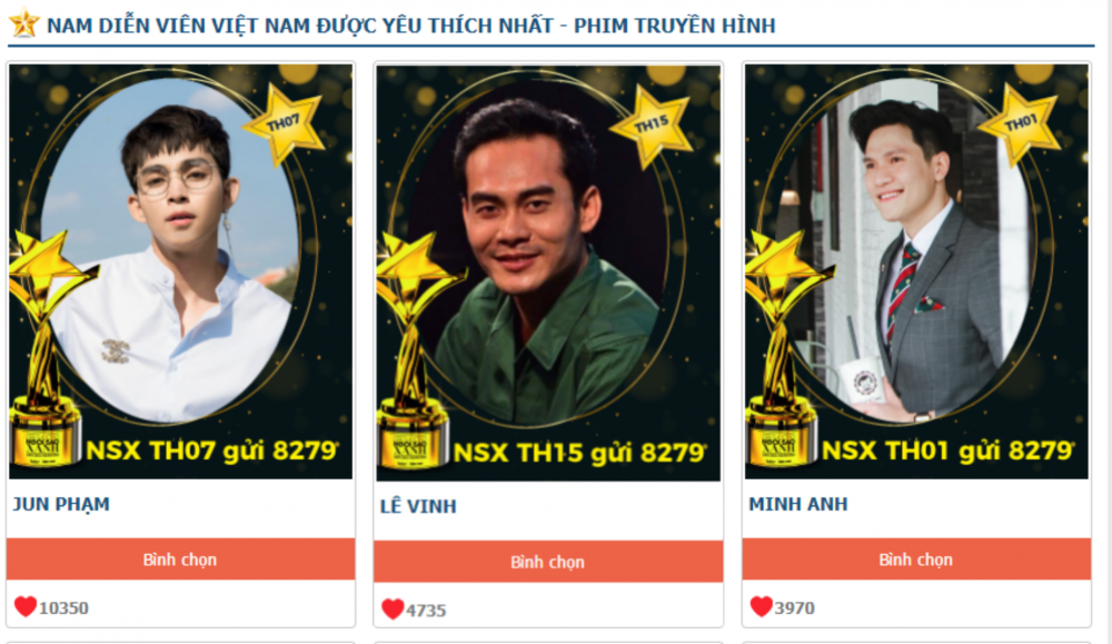 top 3 nam truyen hinh 10
