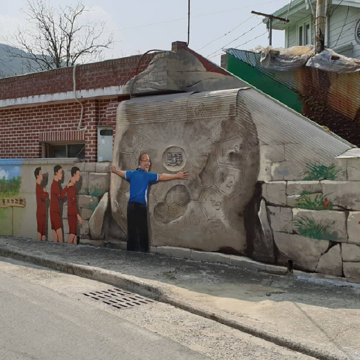 Dân mạng lục lại hình ảnh tranh bích họa Đội tuyển Việt Nam rực rỡ trên quê hương thầy Park - 9