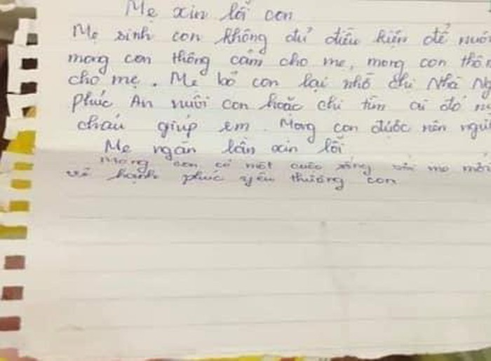 Bé trai 10 ngày tuổi bị bỏ rơi tại nhà nghỉ cùng bức tâm thư 'mong con hạnh phúc bên mẹ mới' - 2