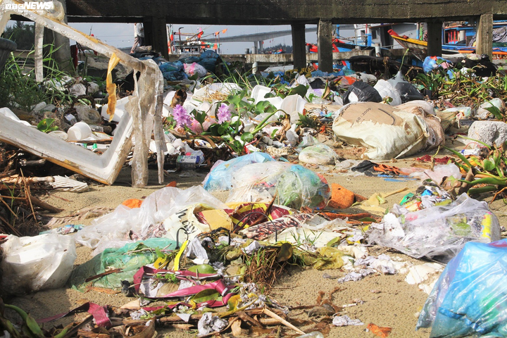 Rác ngập ngụa kéo dài cả cây số ở hạ nguồn Thu Bồn - 4