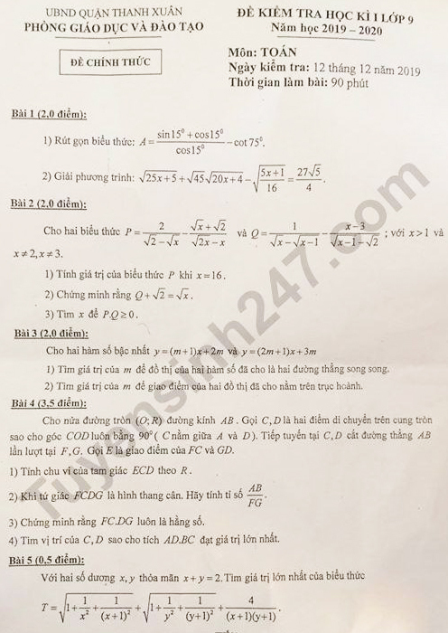3.000 học sinh Hà Nội thi lại môn Toán: Đề khó hay thực lực kém? - 1