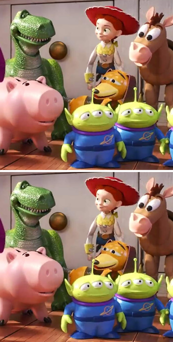 Tìm điểm khác biệt ở các bức tranh sau - 4