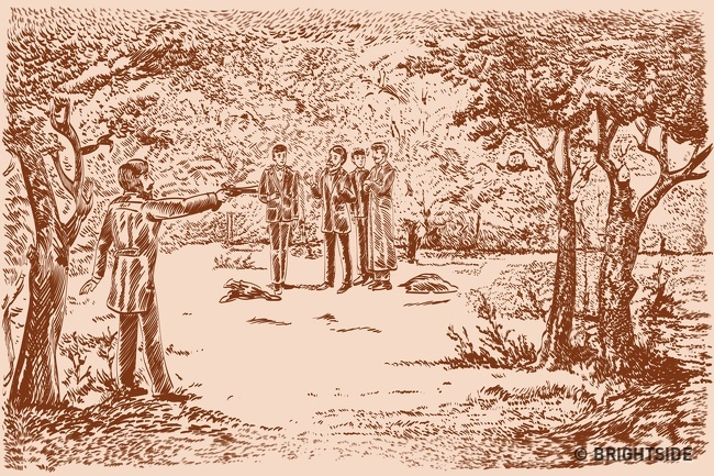 Đố bạn tìm được người vệ sĩ ấn nấp trong bức tranh - 1