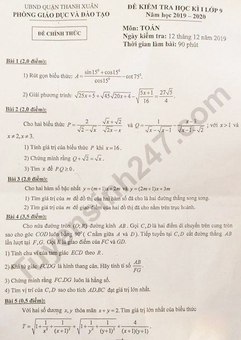 Gần 3.000 học sinh Hà Nội thi lại: Nên để trường hay phòng giáo dục ra đề kiểm tra học kỳ? - 1
