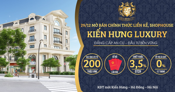 Mở bán shophouse Kiến Hưng Luxury - 1