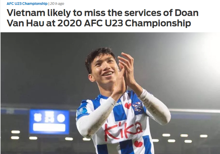 Báo châu Á: ‘Văn Hậu không dự U23 châu Á là tổn thất lớn với U23 Việt Nam’ - 1
