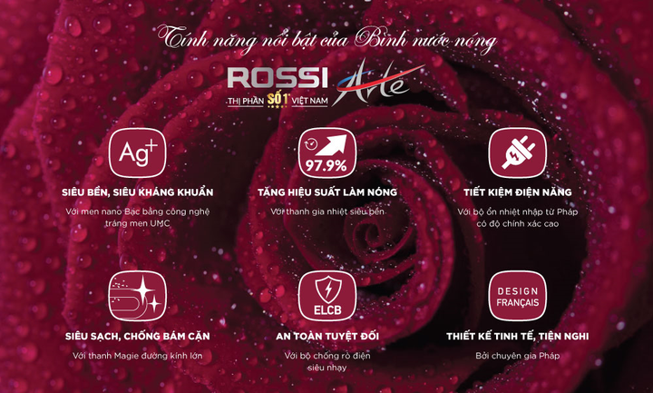 Bình nước nóng Rossi Arte: Lựa chọn hoàn hảo cho gia đình hiện đại - 2