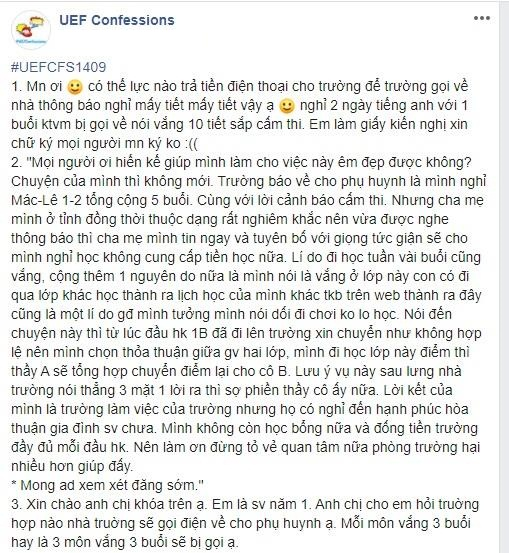 Trường ‘nói quá’ số buổi vắng học, sinh viên Đại học Kinh tế - Tài chính TP.HCM bức xúc - 1