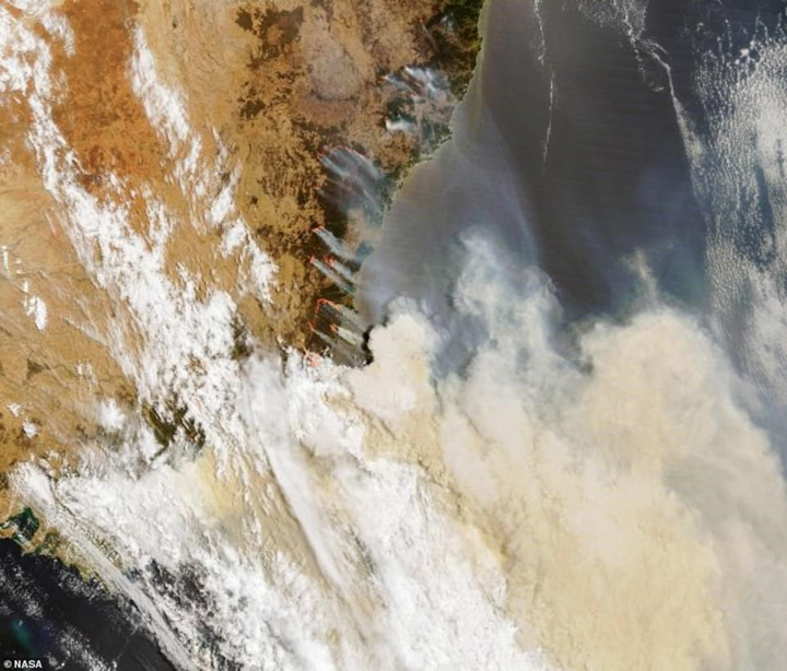 Australia cảnh báo thảm họa khủng khiếp khi cháy rừng ở 2 bang láng giềng hợp nhất - 1