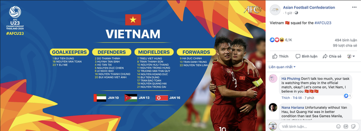 AFC ưu ái đặc biệt U23 Việt Nam - 1