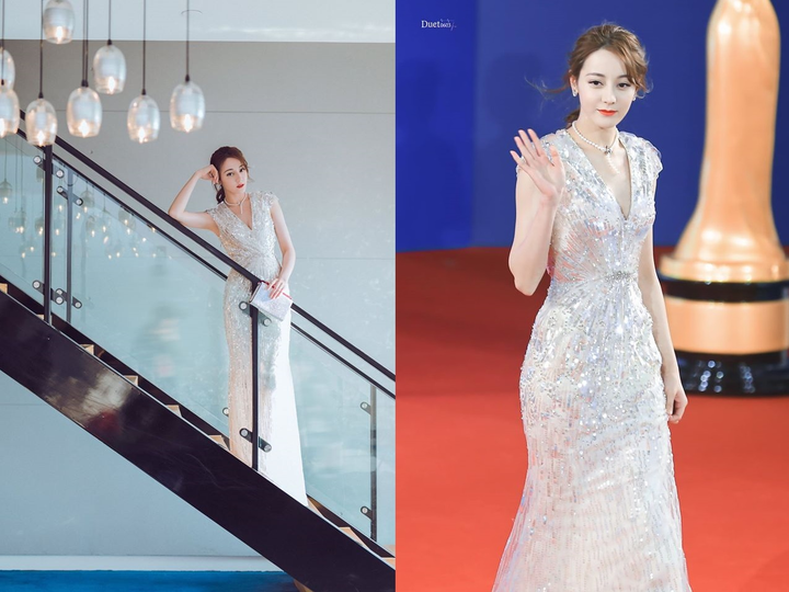 Địch Lệ Nhiệt Ba và những lần diện váy áo khoe khéo vòng một 'đốn tim' fans - 7