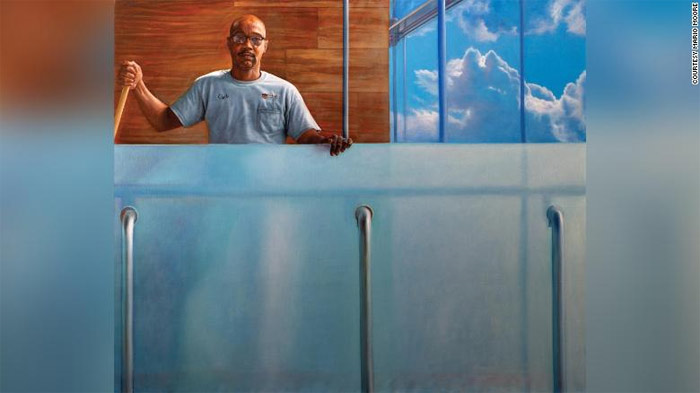 Đại học treo tranh nhân viên bảo vệ, người nấu ăn trong trường để tôn vinh - 2