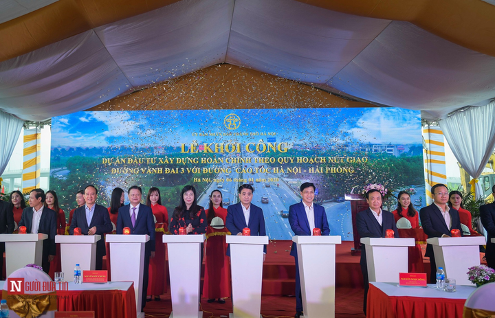 Khởi công dự án đường 402 tỷ đồng nối Vành đai 3 với cao tốc Hà Nội-Hải Phòng - 1