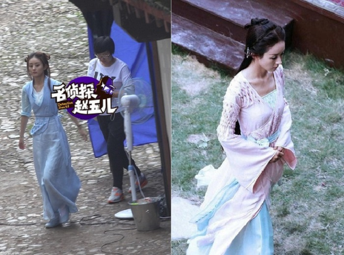 Ảnh hậu trường lộ vóc dáng gầy gò của Triệu Lệ Dĩnh - 5