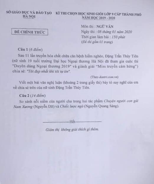 Nhận định đề thi Văn phi lý, tiến sĩ hy vọng có học sinh giỏi, bản lĩnh phản biện lại - 1