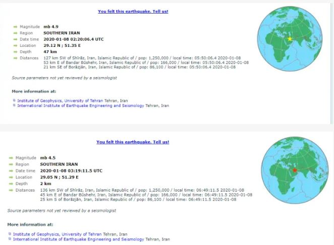 Động đất gần nhà máy năng lượng hạt nhân Iran - 2