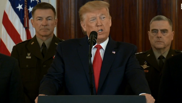 Trực tiếp: Tổng thống Trump phát biểu vụ Iran tấn công căn cứ Mỹ ở Iraq - 2