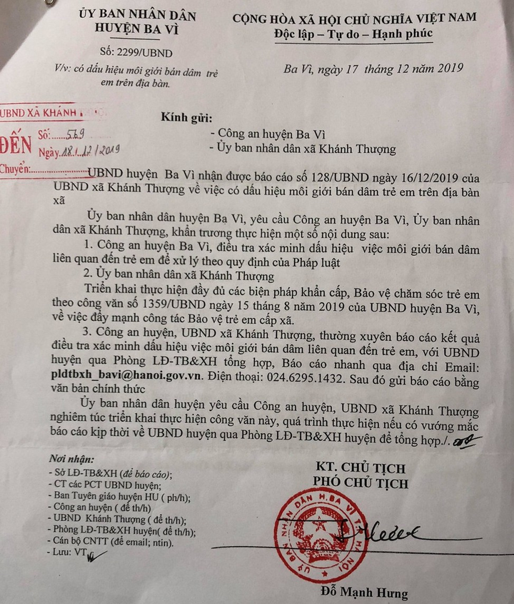 Công an điều tra đường dây môi giới mại dâm nữ sinh cấp 2 tại Hà Nội - 1