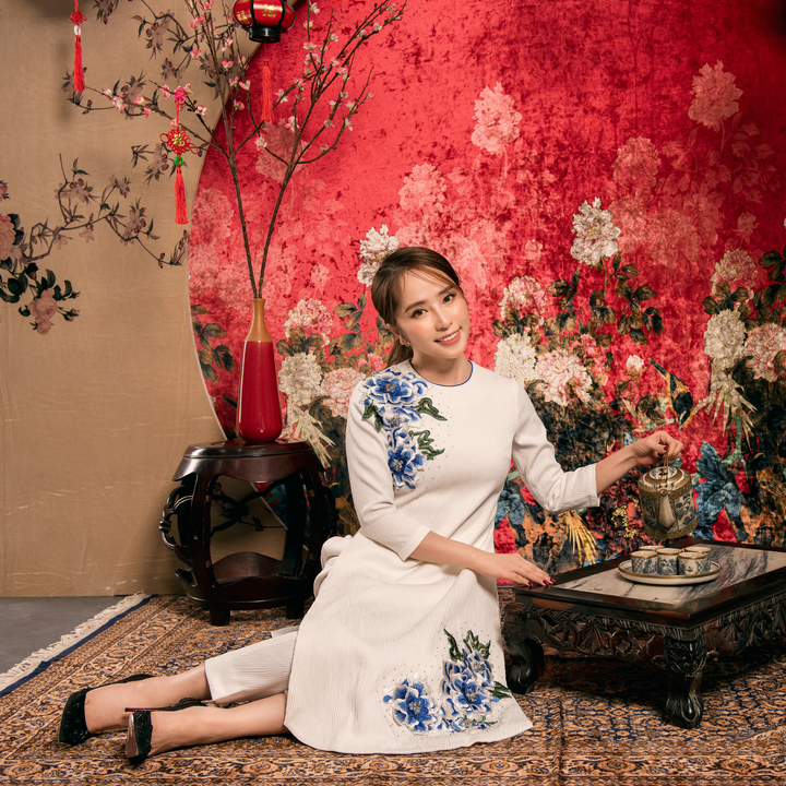 Diễm My 9X lần đầu chụp ảnh áo dài bên dàn diễn viên hot của miền Bắc - 8