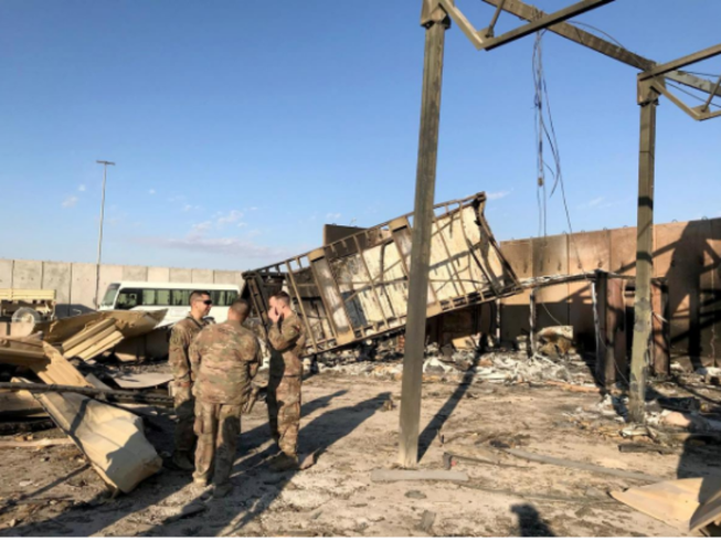 11 lính Mỹ bị thương sau vụ Iran không kích căn cứ Mỹ ở Iraq - 1