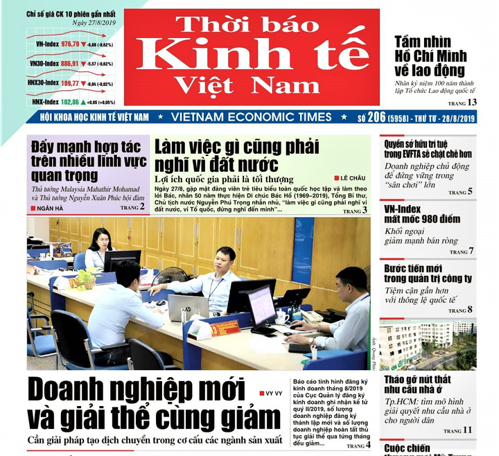 Báo Nhân đạo và Đời sống, Thời báo Kinh tế Việt Nam phải ngừng xuất bản - 1