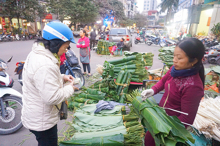 Độc đáo khu chợ bán hơn nửa triệu lá dong mỗi ngày - 10