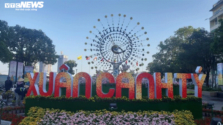 Hàng nghìn du khách tham dự lễ khai mạc đường hoa Nguyễn Huệ trong đêm - 9