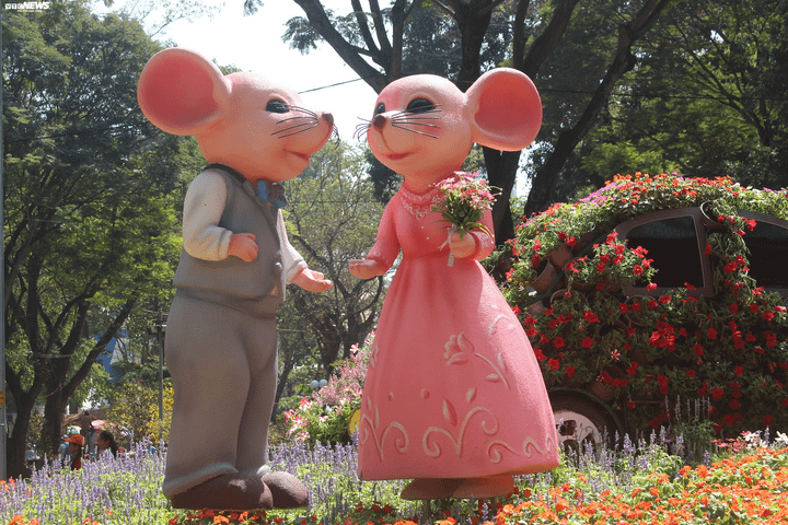 Ngắm đàn chuột đáng yêu trong Hội hoa xuân TP.HCM - 7