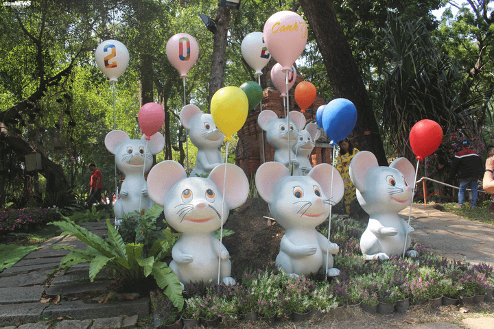 Ngắm đàn chuột đáng yêu trong Hội hoa xuân TP.HCM - 9