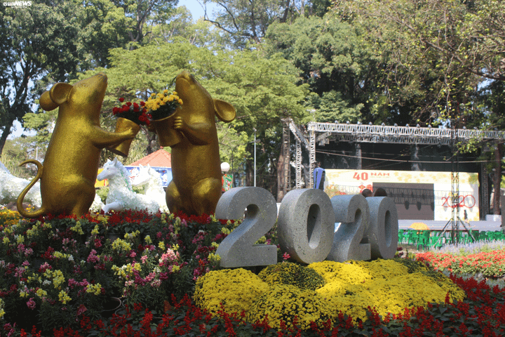 Ngắm đàn chuột đáng yêu trong Hội hoa xuân TP.HCM - 6