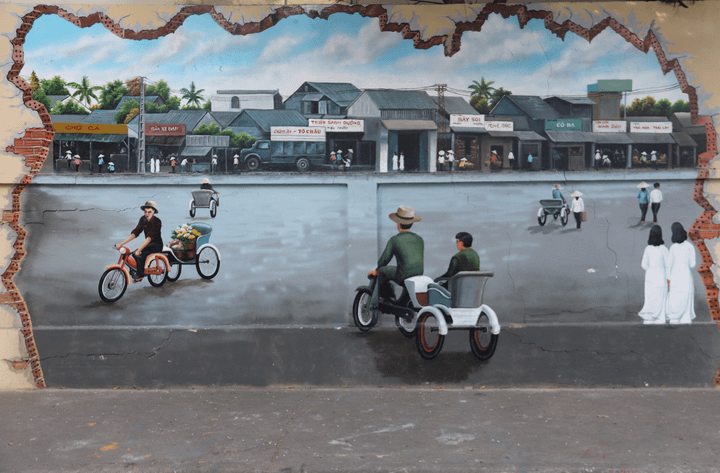 Khách du xuân thích thú với con đường bích họa Cần Thơ xưa và nay - 3