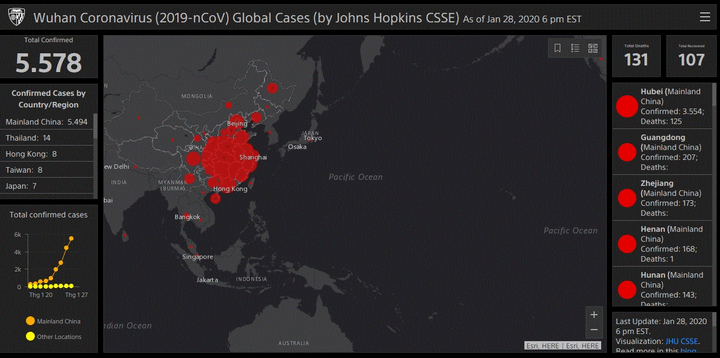 Cập nhật dịch cúm corona đến 30/1: 170 người chết - 4