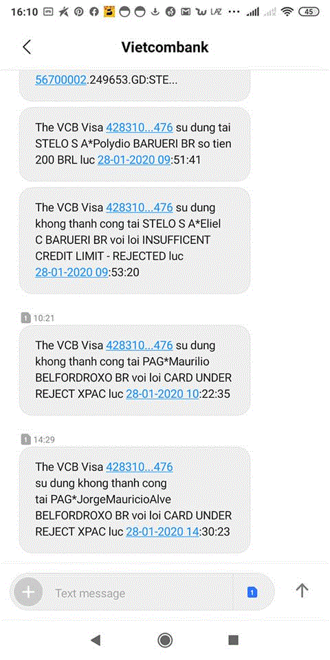 Vietcombank thông báo khoá thẻ phát sinh giao dịch nghi ngờ giả mạo - 1