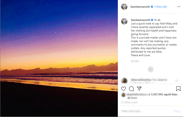 Miley Cyrus hoàn tất thủ tục ly hôn sau 10 năm gắn bó với Liam Hemsworth - 2