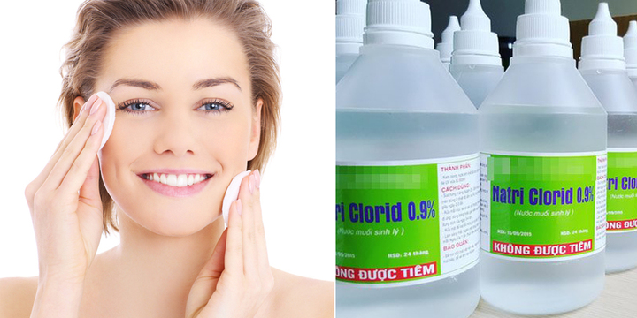 Có nên rửa mặt bằng nước muối sinh lý?
