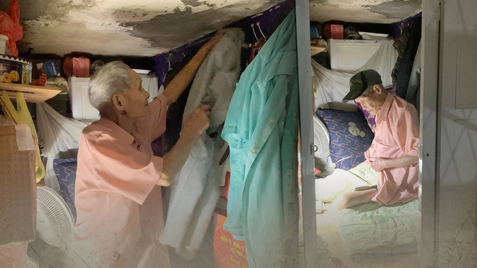 Cảnh sống 'khom lưng, cúi đầu' của 2 cha con trong căn nhà 2,5m2 ở phố cổ Hà Nội