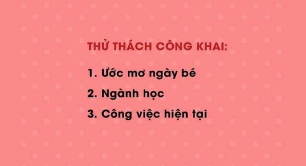 Trào lưu 'thử thách công khai - ước mơ ngày bé và công việc hiện tại' gây sốt