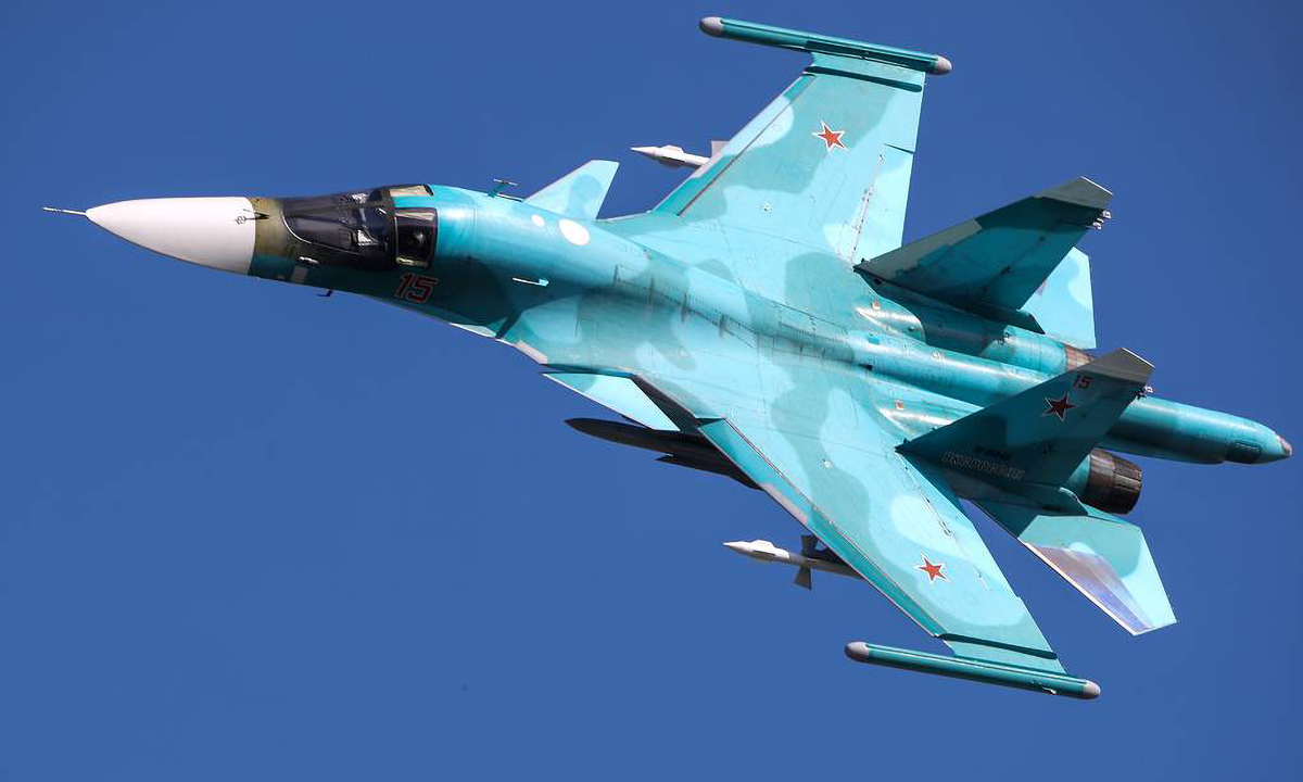 Cận cảnh Su-34 Nga phá hủy sở chỉ huy của Ukraine