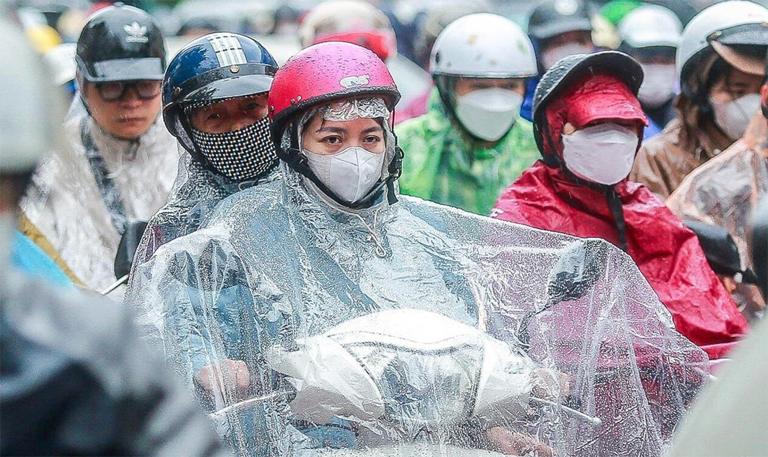 Miền Bắc nhiệt độ giảm mạnh, nhiều nơi mưa to