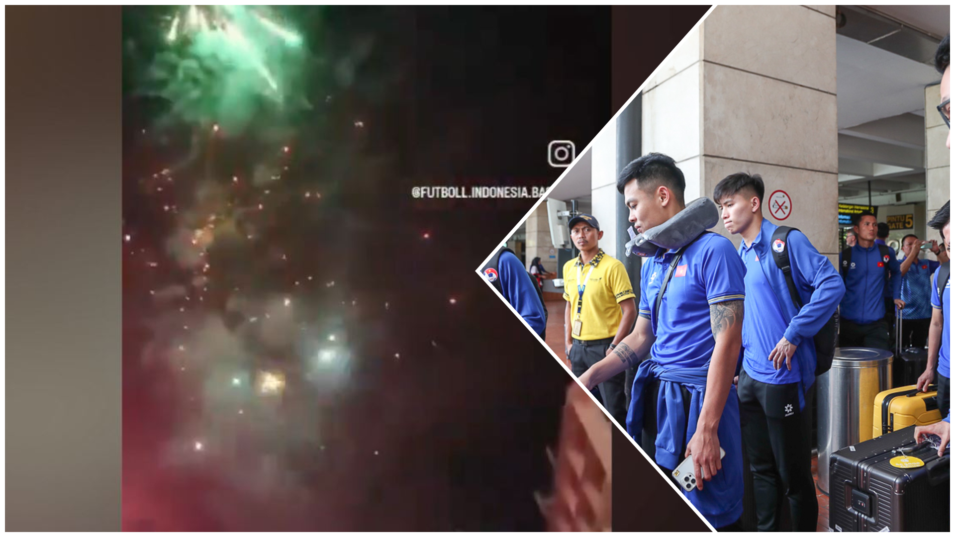 Cổ động viên Indonesia bắn pháo hoa, phá giấc ngủ tuyển Việt Nam