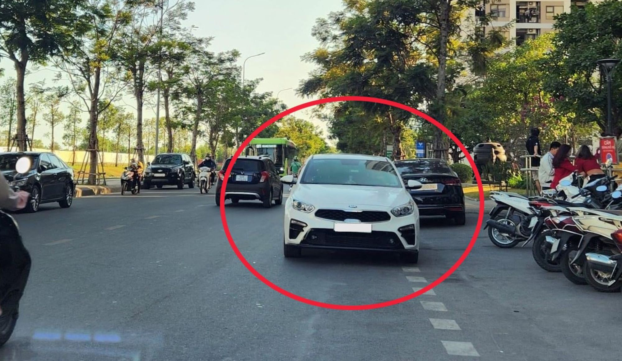 Đỗ xe bên trái đường một chiều có bị xử phạt?