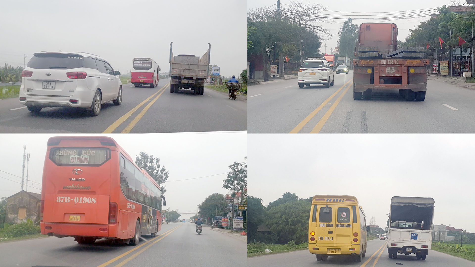 CSGT xử lý loạt xe khách lấn làn trên Quốc lộ 10 sau phản ánh của VTC News