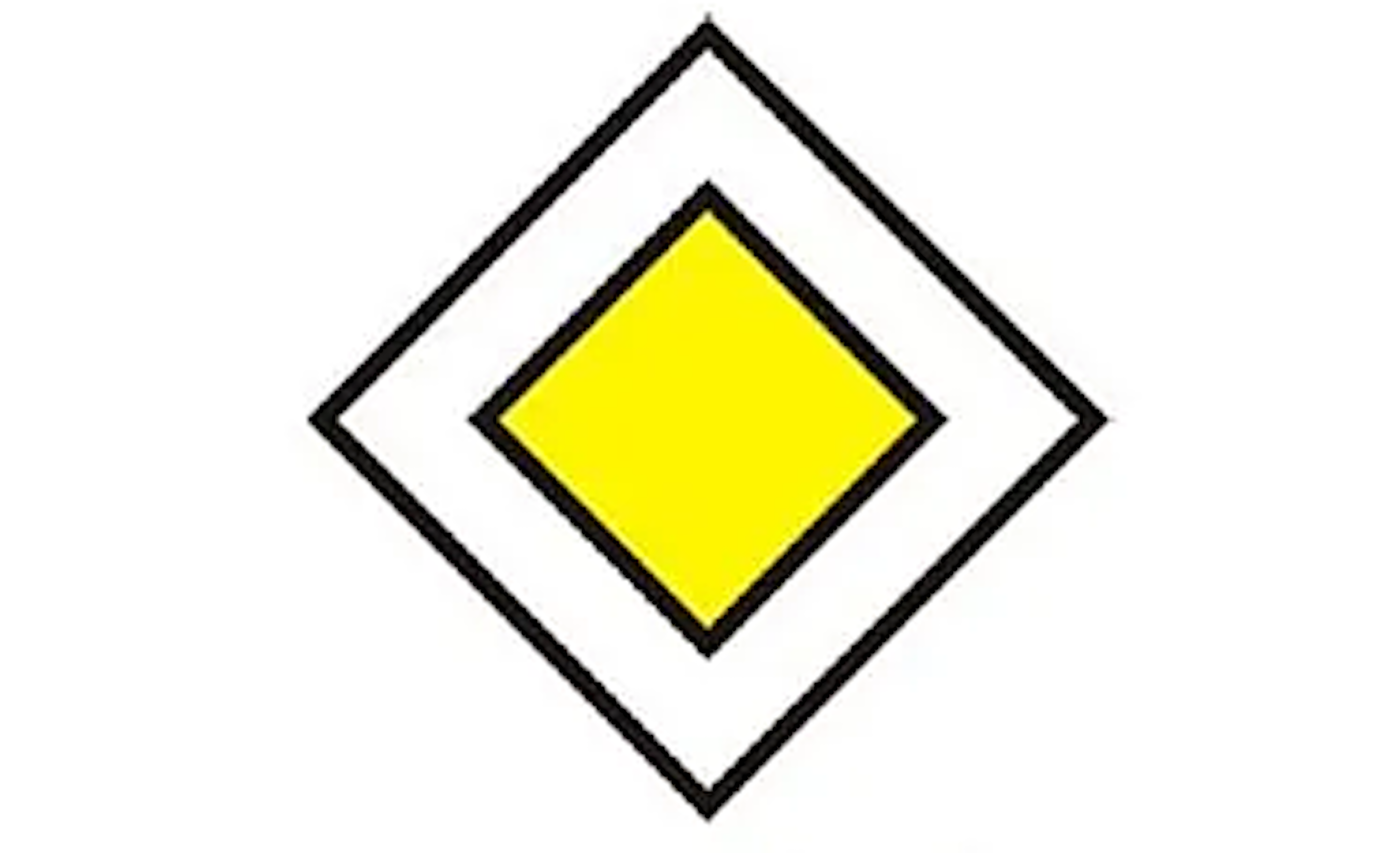 Ý nghĩa của biển giao thông hình thoi