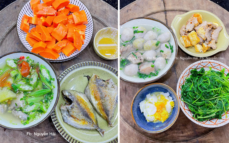 Loạt mâm cơm 2 người ăn của mẹ đơn thân và em bé 6 tuổi gây sốt mạng