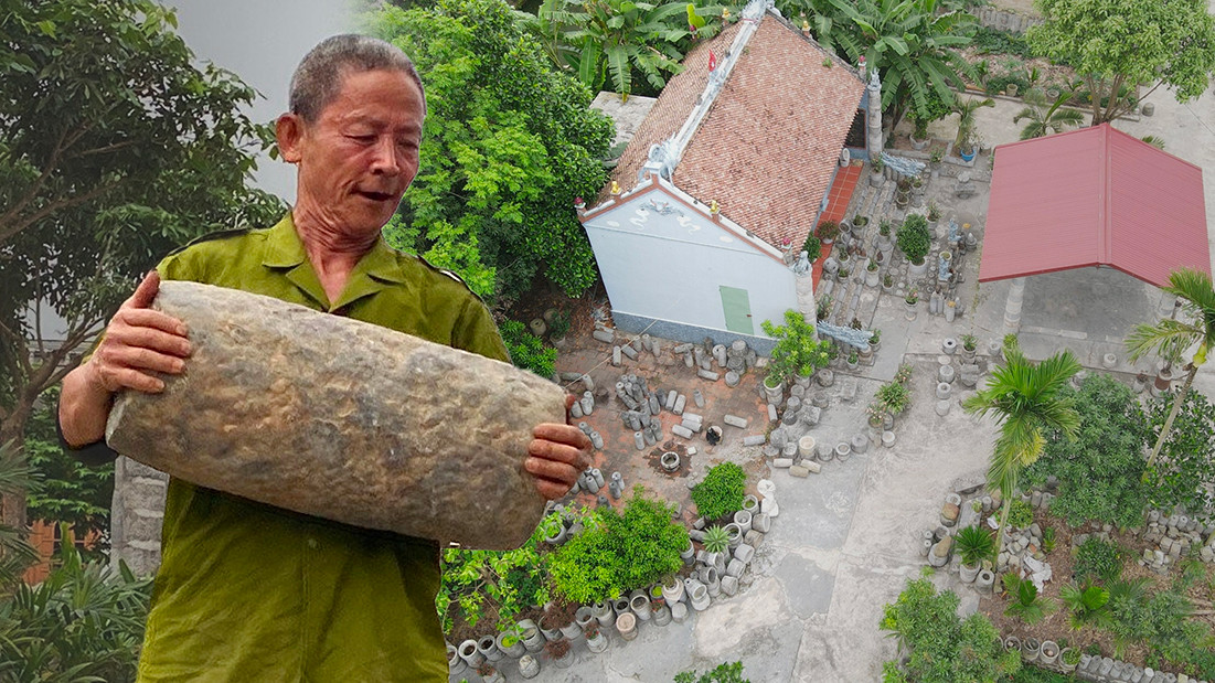 Lão nông 'dành cả thanh xuân' sưu tầm 4.000 cối đá về xây công trình độc lạ