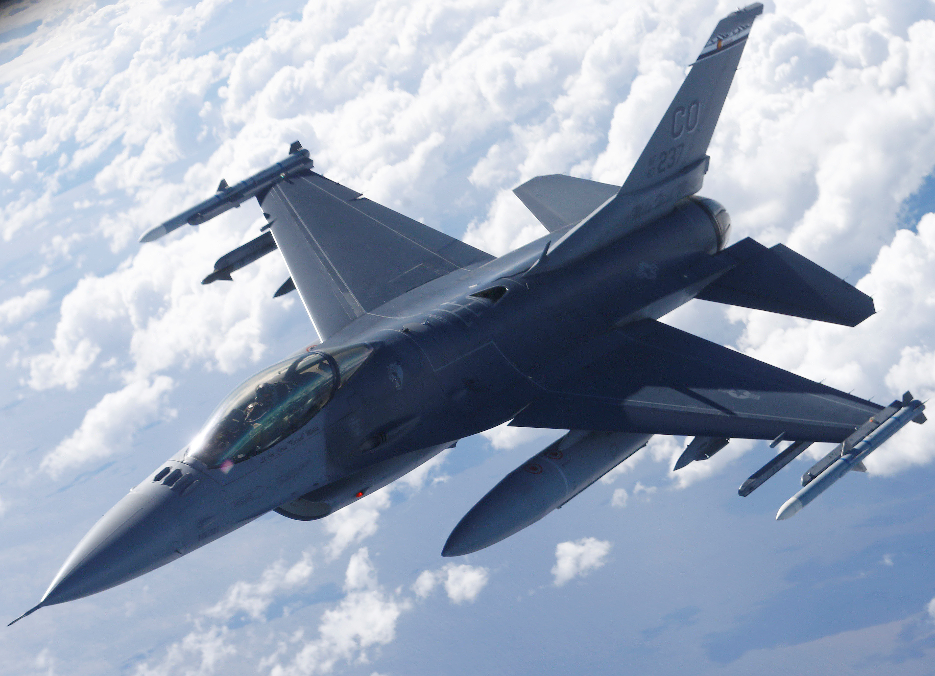 Tiêm kích F-16 của Mỹ rơi